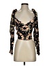 Free People 100% Viscose Black 3/4 Sleeve Blouse Size S - photo 1