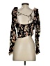 Free People 100% Viscose Black 3/4 Sleeve Blouse Size S - photo 2
