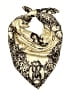 Unbranded 100% Polyester Animal Print Gold Ivory Scarf One size - photo 1