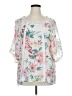 Valerie Stevens White Short Sleeve Blouse Size XL - photo 1