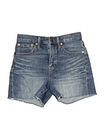 Madewell High-Rise Denim Shorts in Glenoaks Wash: Cutoff Edition (view 1)