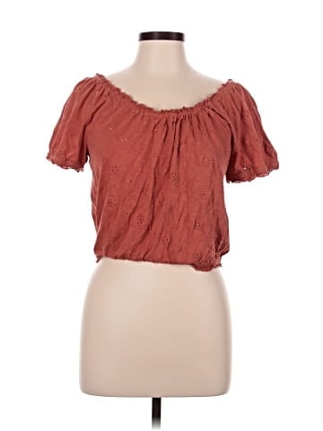 American Eagle Outfitters Short Sleeve Blouse (view 1)