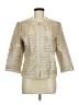 Black Label by Chico's 100% Polyester Metallic Gold Jacket Size Med (1) - photo 1