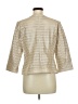 Black Label by Chico's 100% Polyester Metallic Gold Jacket Size Med (1) - photo 2