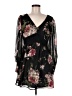 Unbranded 100% Polyester Floral Black Cocktail Dress Size M (estimated) - photo 1