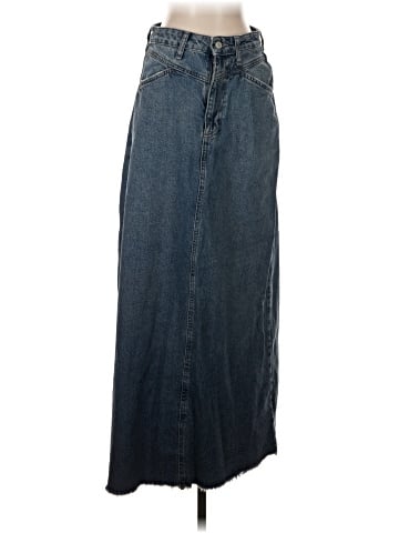 We the Free Denim Skirt (view 1)