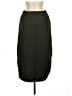 Cos 100% Wool Solid Black Green Wool Skirt Size 6 - photo 2