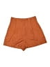 Allegra 100% Polyester Solid Orange Shorts Size M - photo 1
