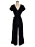 Club Monaco 100% Polyester Solid Black Jumpsuit Size 4 - photo 1
