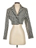 Blue Blush 100% Polyester Houndstooth Ivory Blazer Size S - photo 1