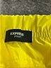 Express 100% Recycled Polyester Solid Yellow Athletic Shorts Size S - photo 3