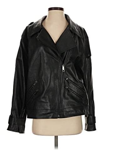 DKNY Leather Jacket (view 1)