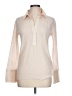 Club Monaco 100% Polyester Solid Ivory Long Sleeve Blouse Size L - photo 1