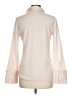 Club Monaco 100% Polyester Solid Ivory Long Sleeve Blouse Size L - photo 2