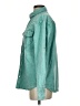 Lucky & Blessed Teal Denim Jacket Size S - photo 5