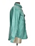 Lucky & Blessed Teal Denim Jacket Size S - photo 4