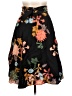 Zara Basic Floral Black Casual Skirt Size L - photo 1
