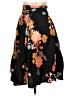 Zara Basic Floral Black Casual Skirt Size L - photo 2