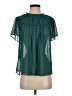J.Crew 100% Polyester Green Short Sleeve Blouse Size S - photo 1