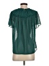 J.Crew 100% Polyester Green Short Sleeve Blouse Size S - photo 2