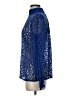 Halogen Blue Long Sleeve Blouse Size S - photo 5