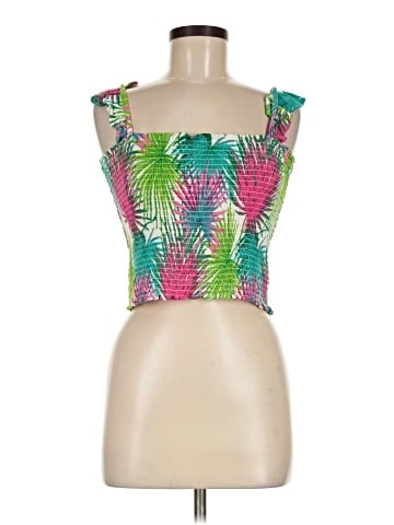Rose + Olive Sleeveless Top (view 1)