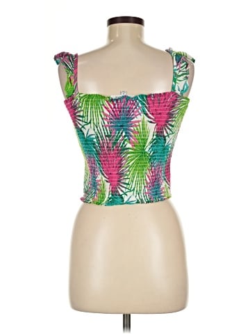 Rose + Olive Sleeveless Top (view 2)