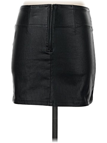 Shinestar Faux Leather Skirt (view 2)