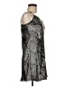 Audrey 3+1 100% Polyester Metallic Silver Cocktail Dress Size M - photo 4