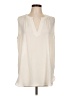 Ann Taylor LOFT 100% Polyester Ivory Sleeveless Blouse Size L - photo 1