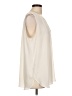 Ann Taylor LOFT 100% Polyester Ivory Sleeveless Blouse Size L - photo 4