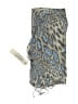 LE CAMP Animal Print Blue Gray Scarf One size - photo 2