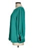 Ann Taylor LOFT 100% Polyester Teal Long Sleeve Blouse Size M - photo 5