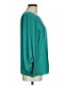Ann Taylor LOFT 100% Polyester Teal Long Sleeve Blouse Size M - photo 4