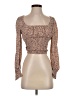 Princess Polly 100% Polyester Brown Long Sleeve Top Size 4 - photo 1
