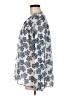 Ann Taylor LOFT 100% Rayon Silver Long Sleeve Blouse Size M - photo 5
