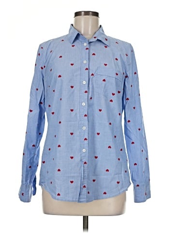 J.Crew Factory Store Long Sleeve Button-Down Shirt (view 1)