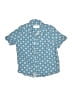 Old Navy Stars Blue Short Sleeve Button-Down Shirt Size 6 - 7 - photo 1