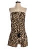 New York & Company Animal Print Tan Romper Size S - photo 1