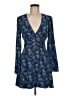 Intermix 100% Silk Paisley Blue Casual Dress Size M - photo 1