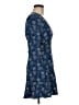 Intermix 100% Silk Paisley Blue Casual Dress Size M - photo 4
