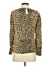 J.Crew 100% Rayon Animal Print Gold Long Sleeve Blouse Size 2 - photo 2
