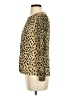 J.Crew 100% Rayon Animal Print Gold Long Sleeve Blouse Size 2 - photo 5