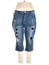 Ashley Stewart Graphic Blue Jeans Size 20 Plus - photo 1