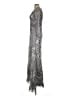 Mac Duggal 100% Polyester Silver Cocktail Dress Size 4 - photo 5
