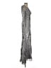 Mac Duggal 100% Polyester Silver Cocktail Dress Size 4 - photo 4