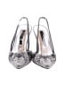 Laundry by Shelli Segal Paisley Silver Heels Size 7 - photo 2