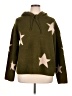 Cosmic Blue Love Stars Green Pullover Sweater Size XL - photo 1