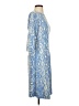 J. McLaughlin Paisley Blue Casual Dress Size S - photo 4