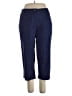 Only Necessities Polka Dots Blue Casual Pants Size 16 - photo 1